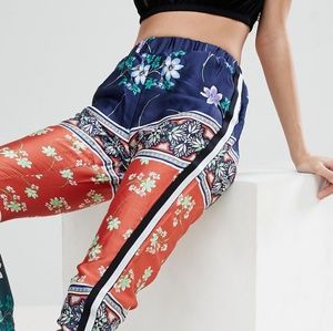 Asos satin joggers flattering and fun!